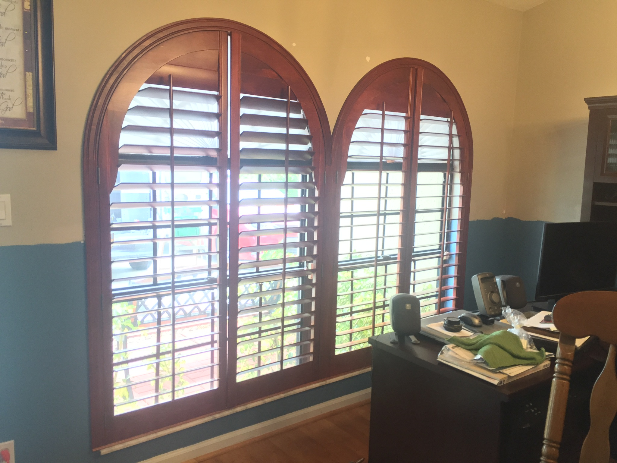 Plantation Shutter Arches, cost of plantation shutter arches, custom plantation shutter arches